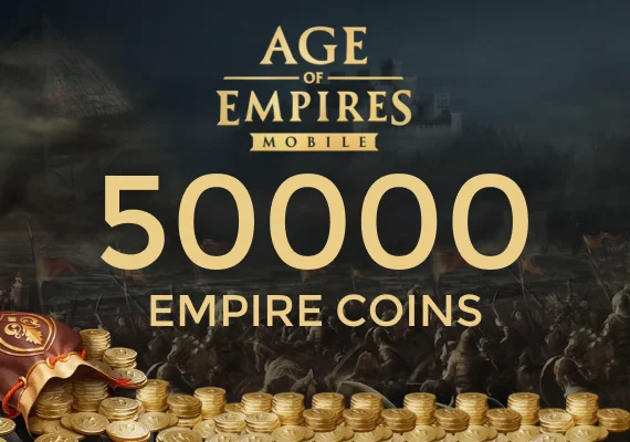 Age of Empires Mobile - 50000 Empire Coins Direct Top-Up - GLOBAL
